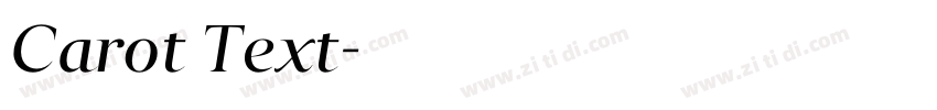 Carot Text字体转换 Carot Text字体转换